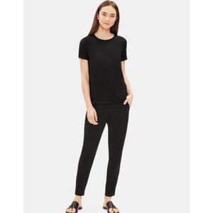 EILEEN FISHER Women's System Viscose Jersey Easy Pant EEVF Black | Size PL